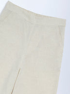 Utsa Kids Off-White Cotton-Blend Pants - (8-14yrs)