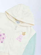 HOP Kids Off-White Colour-Blocked Hoodie