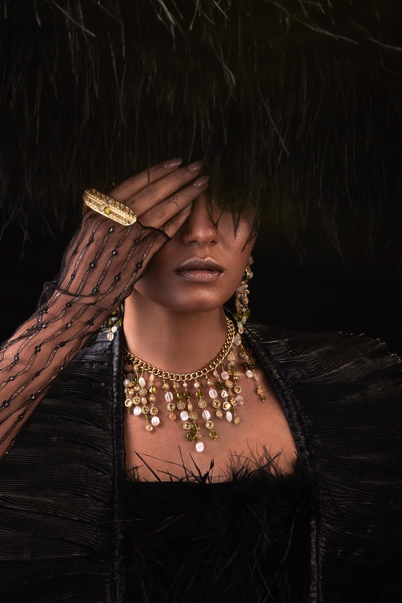 Azra Double Motif Ring