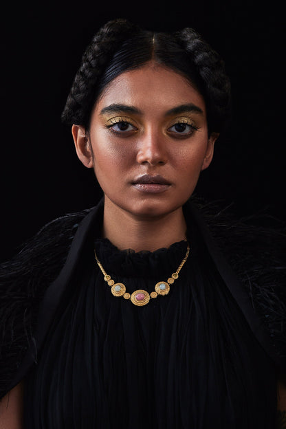 Azra Multi Motif Necklace