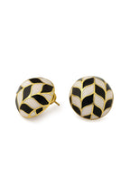 Chevron Oval Studs