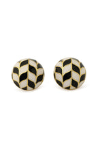 Chevron Oval Studs