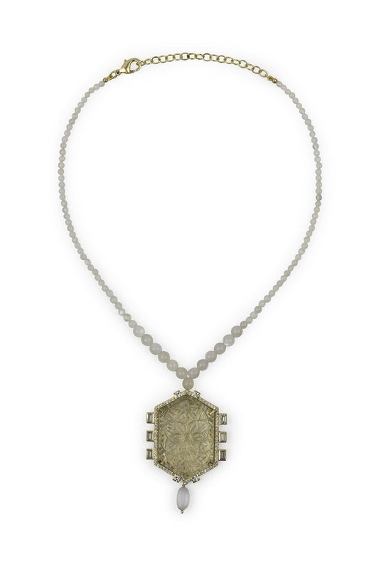 Amelia Hexagon Necklace