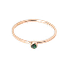 Cute Birthstone Ring | 18k Rose Gold Plated
