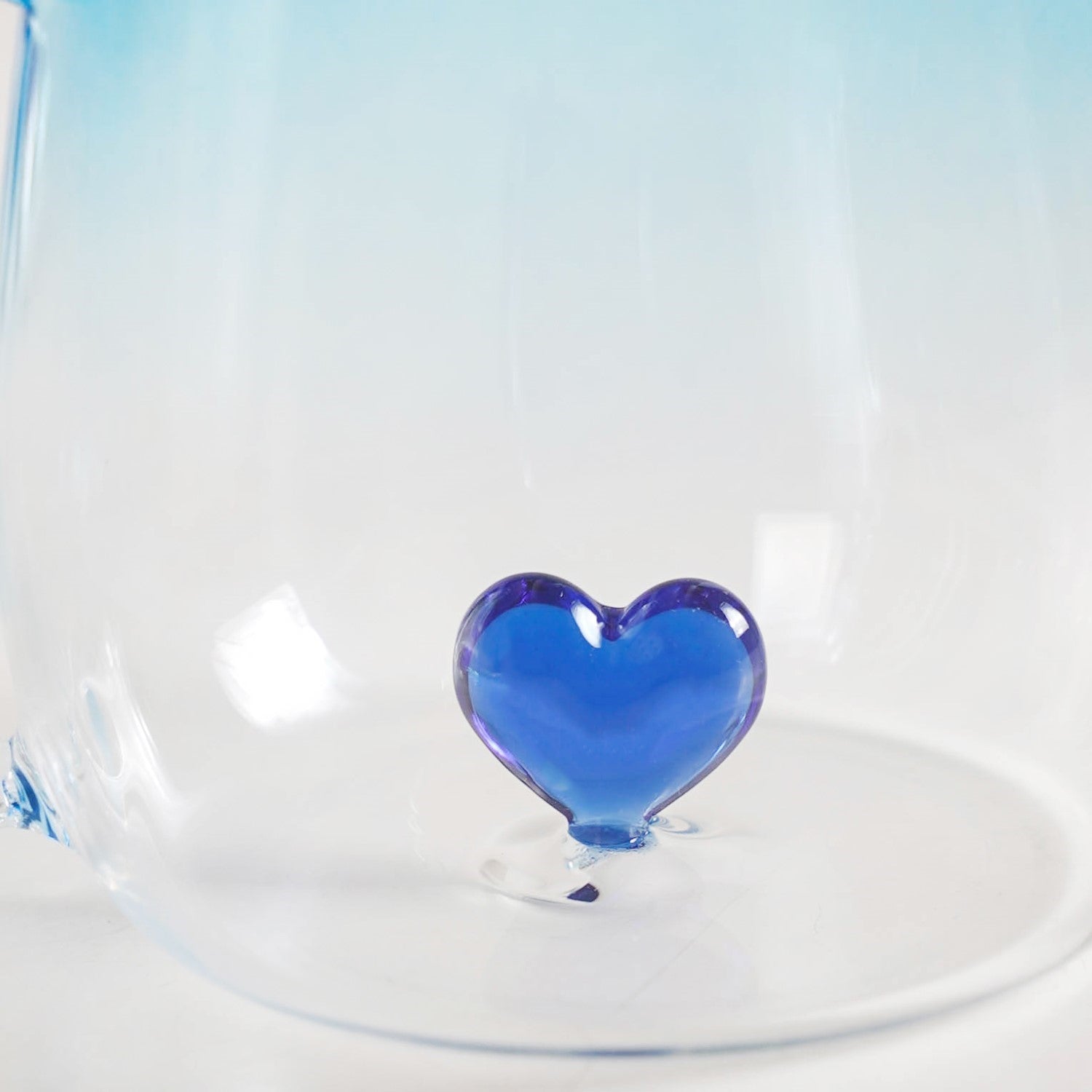 3D Blue Heart Ombre Mug Set Of 2 450ml