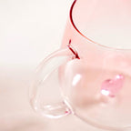 3D Pink Heart Ombre Mug Set Of 2 450ml