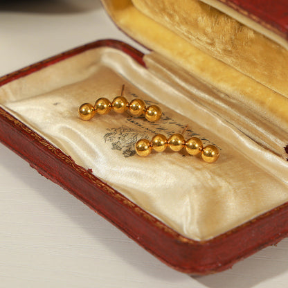 Linear Beaded Earrings