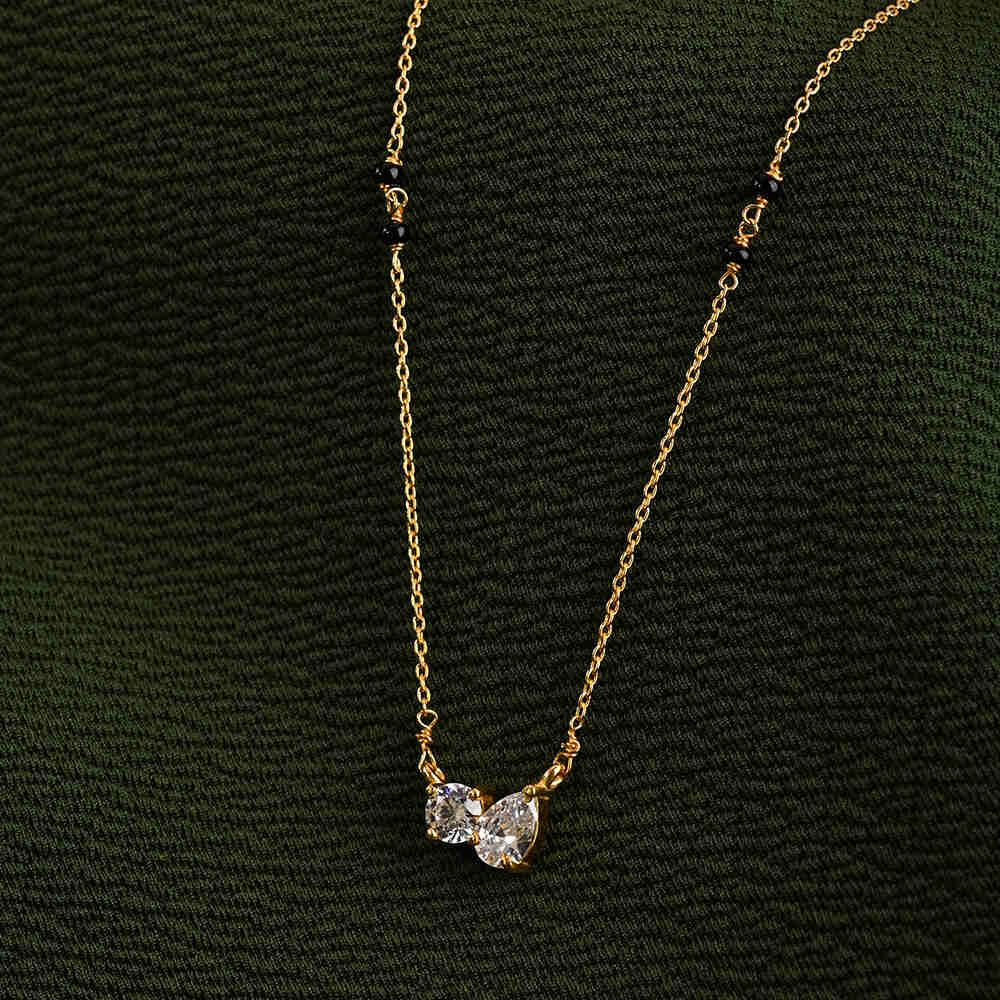 Solitaire Duality Mangalsutra