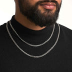 Cuban Chain | Rhodium Plated | 4 MM