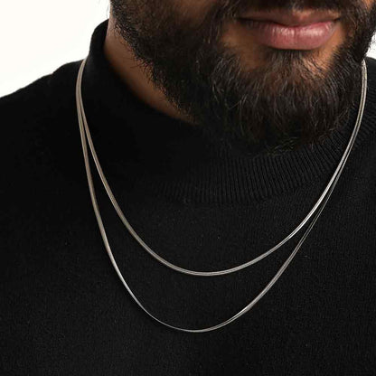Snake Chain | Rhodium Plated | 5 MM