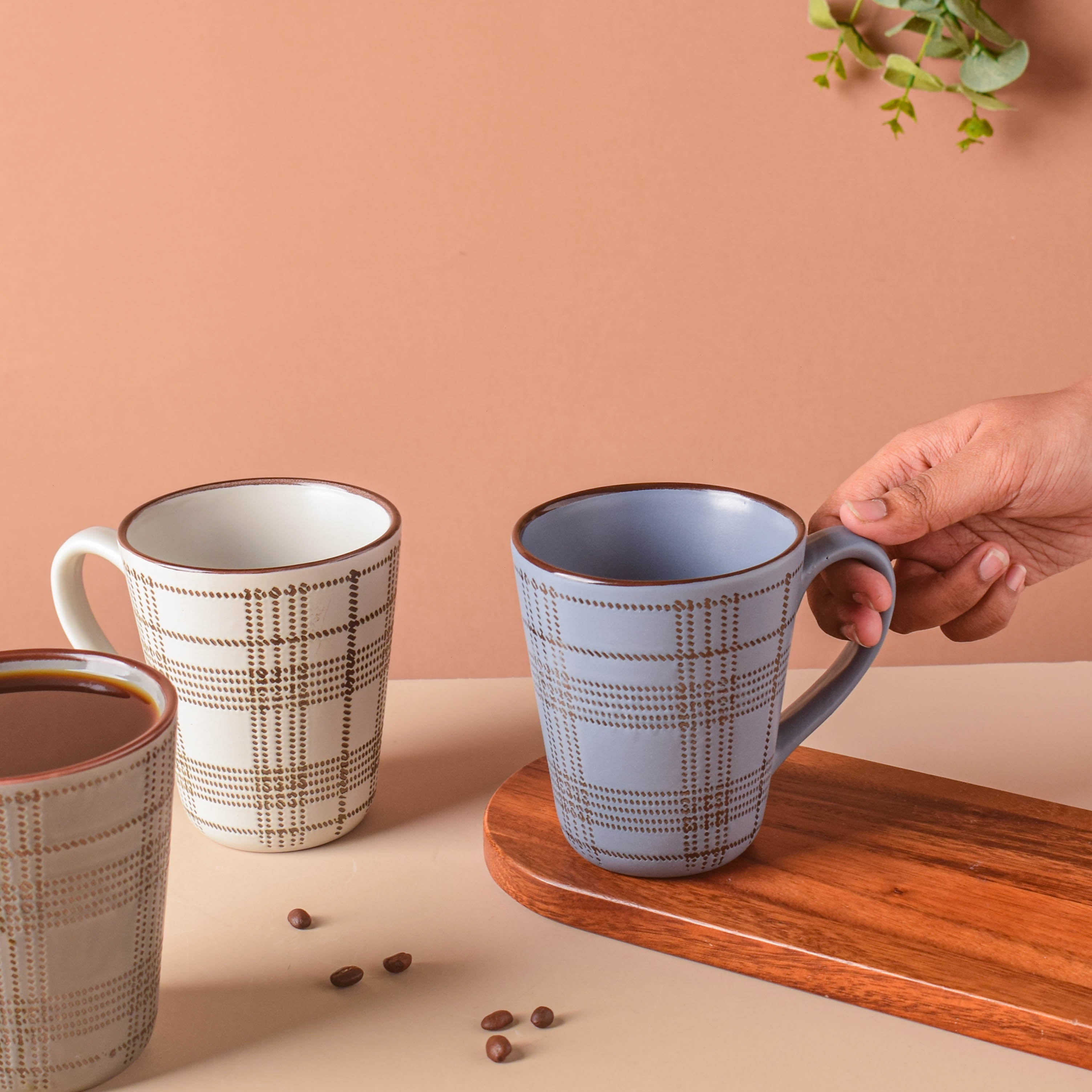 Checkered Formal Coffee Mug