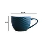 MAGNIFIQUE textured mug with coaster - Green
