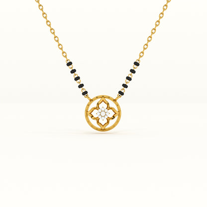 Eternal Lotus 925 Sterling Silver Mangalsutra