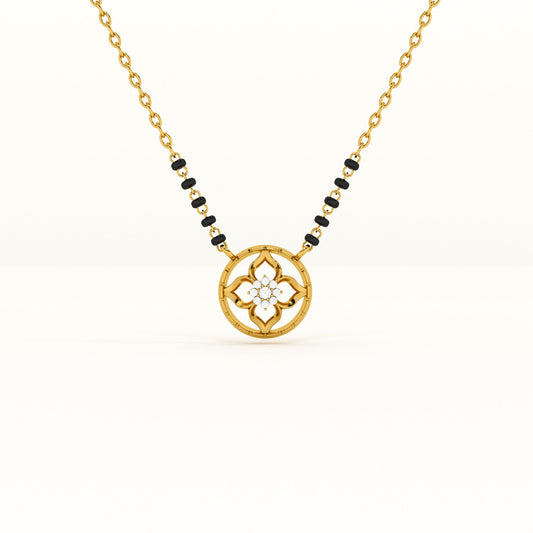 Eternal Lotus 925 Sterling Silver Mangalsutra