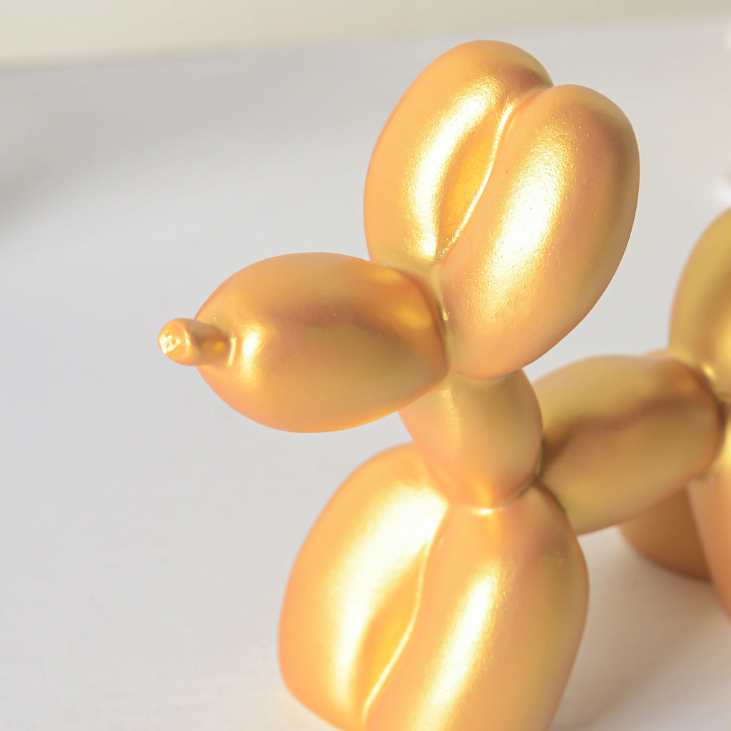 Balloon Dog Resin Mini Showpiece Golden