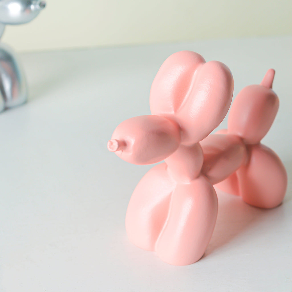 Balloon Dog Resin Mini Showpiece Pink