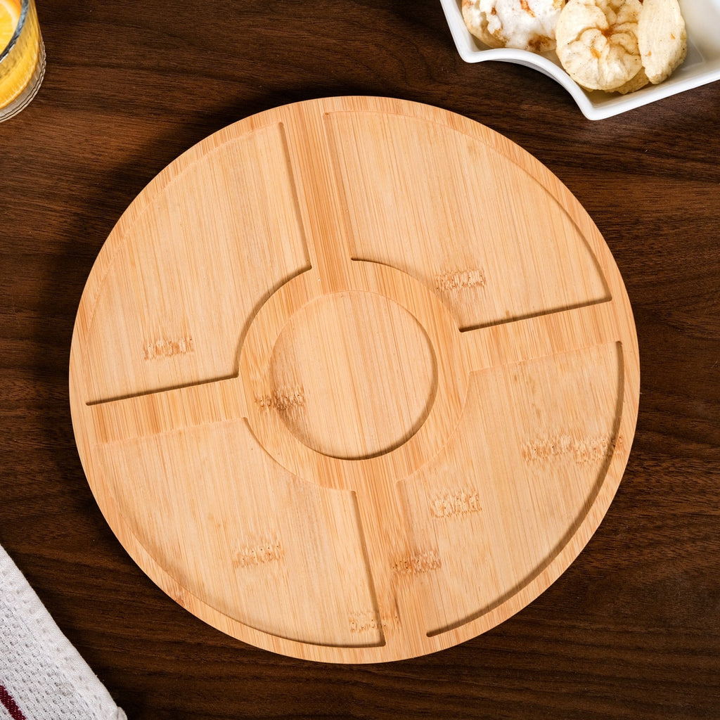 Chip And Dip White Ceramic Platter