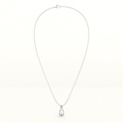 Elegant Waterdrop 9KT Gold Lab Grown Diamond Necklace