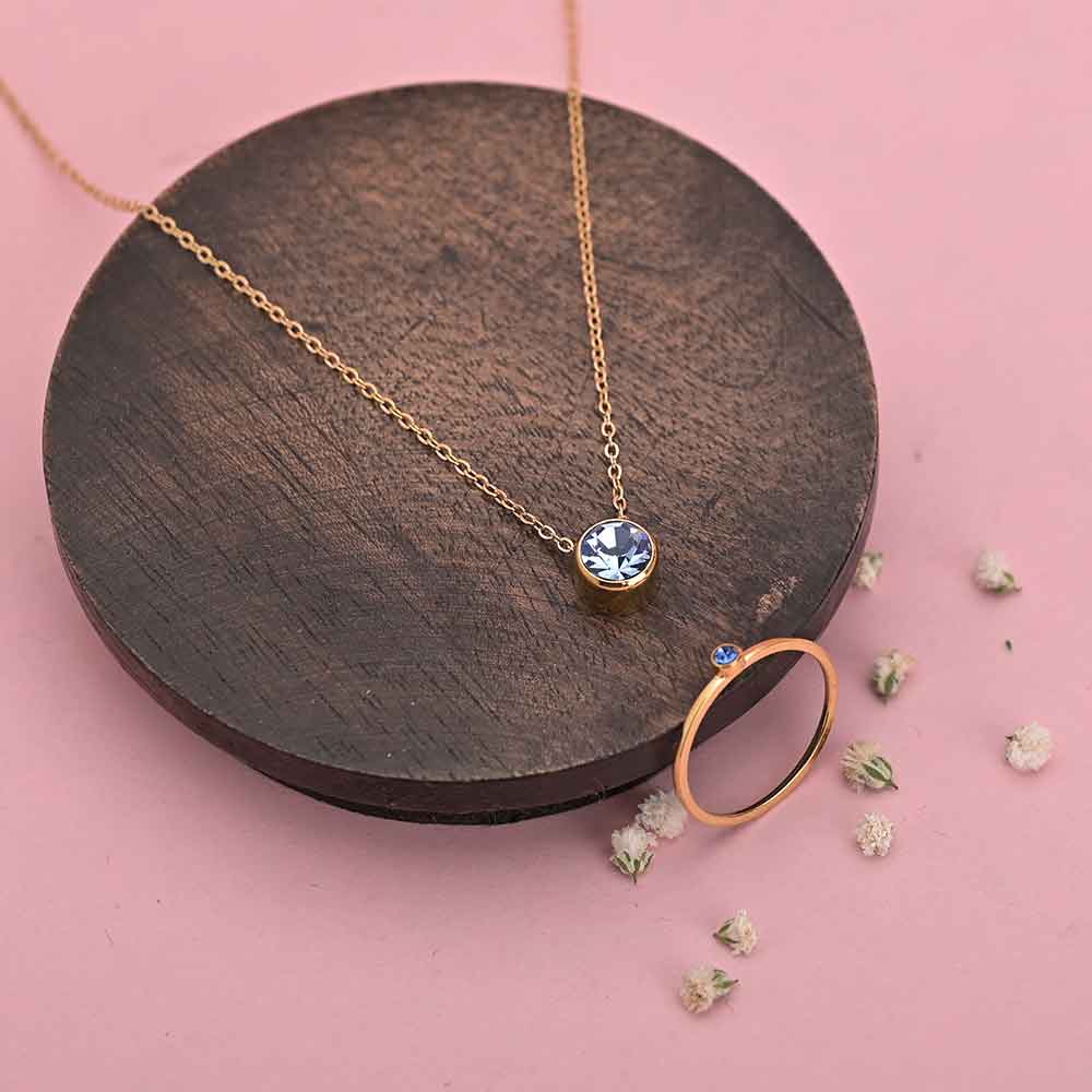 Birthstone Set |18K Rose Gold Plated