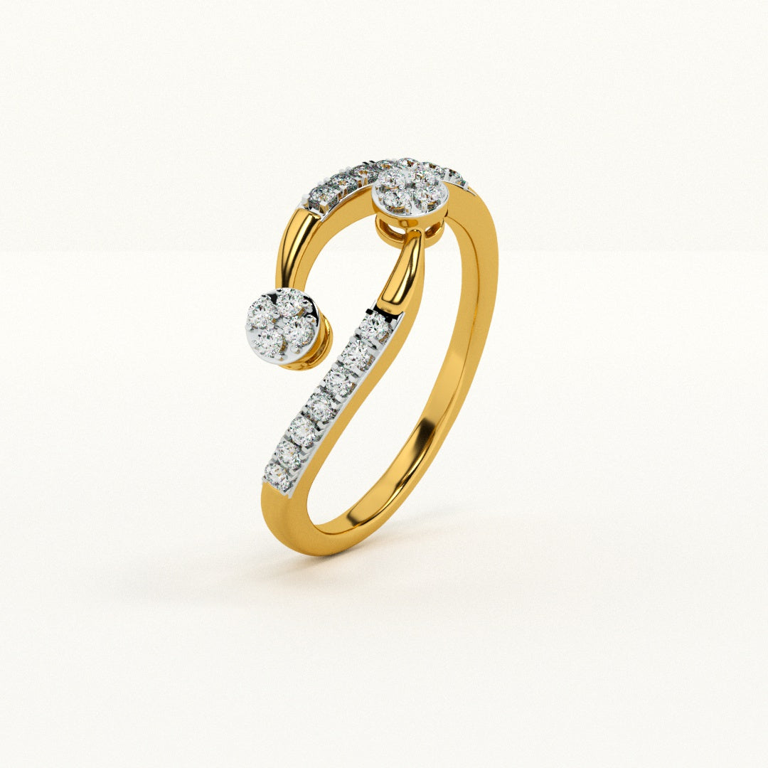 Celestial Dance 9KT Gold Lab Grown Diamond Ring