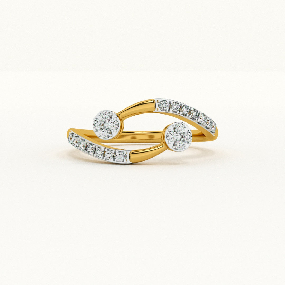 Celestial Dance 9KT Gold Lab Grown Diamond Ring
