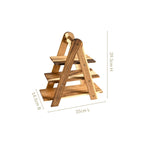 3 Tier Acacia Wood Serving Platter Stand