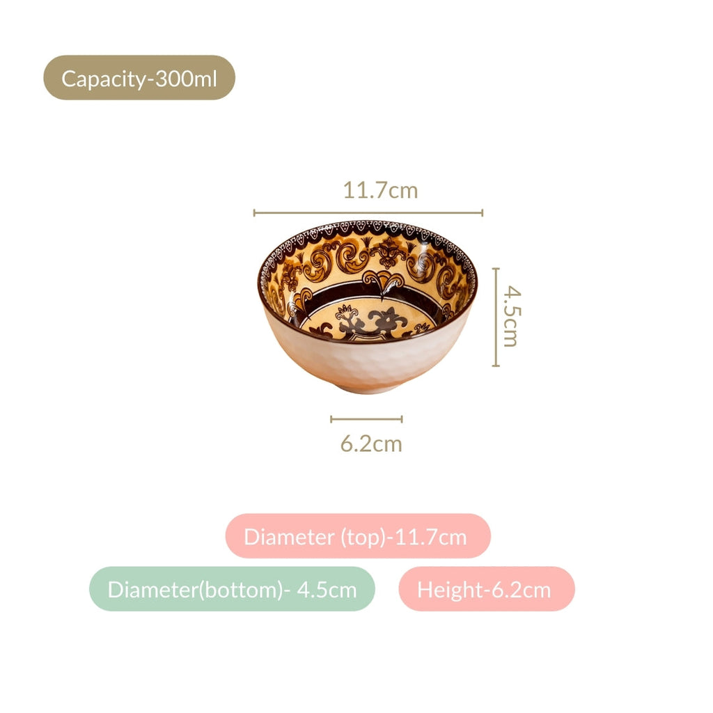 Ceramic Calida Soup Bowl Set Of 4 300ml