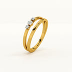 Divine Rift 9KT Gold Lab Grown Diamond Ring