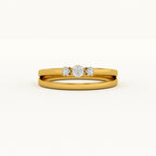 Divine Rift 9KT Gold Lab Grown Diamond Ring