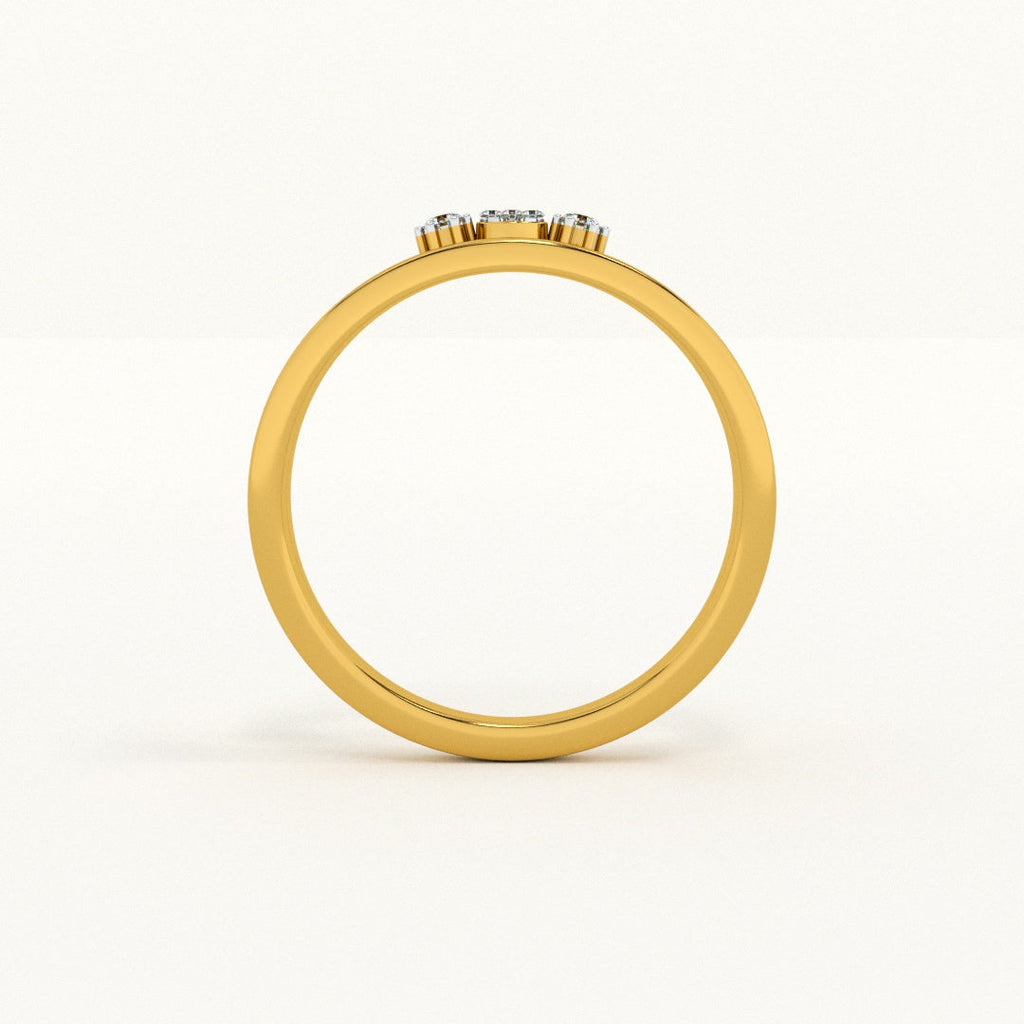 Divine Rift 9KT Gold Lab Grown Diamond Ring