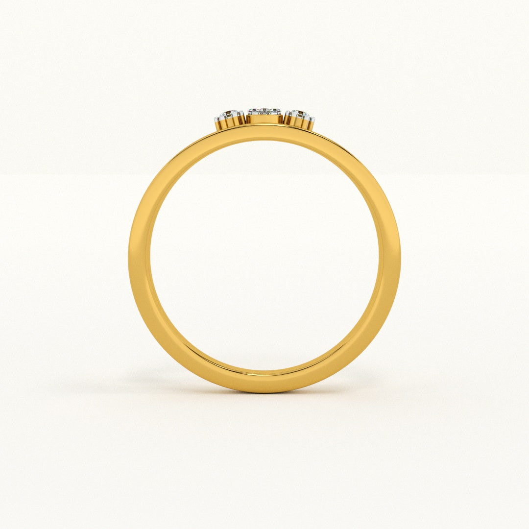 Divine Rift 9KT Gold Lab Grown Diamond Ring