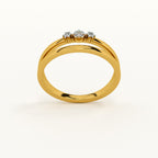 Divine Rift 9KT Gold Lab Grown Diamond Ring