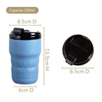 Brewster Easy Sip Copper Insulated Travel Mug Azure Blue 350ml