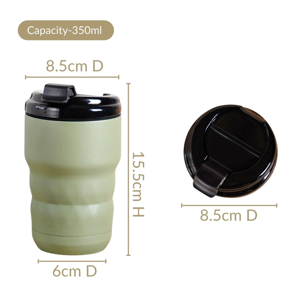 Brewster Insulated Travel Coffee Tumbler Seaweed Green 350ml