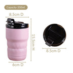 Brewster Stainless Steel Portable Coffee Mug Wistful Mauve 350ml