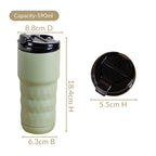 Brewster Grande Vacuum Copper Insulated Travel Flask Seaweed Green 590ml