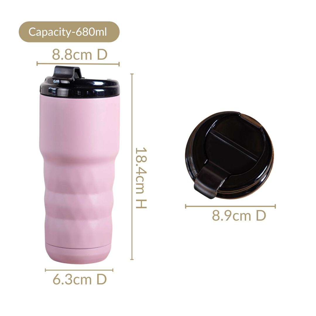 Brewster Grande Leakproof Travel Flask Wistful Mauve 590ml