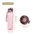 Aqualite Spillproof Water Bottle Set Of 2 Coral Sunset 1000ml