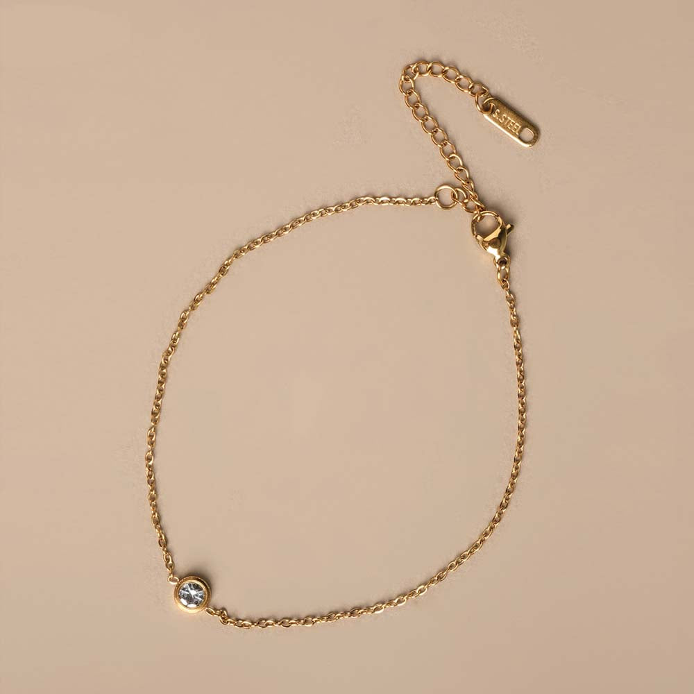Dainty Diamond Anklet