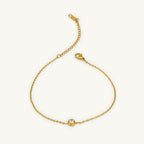 Dainty Diamond Anklet
