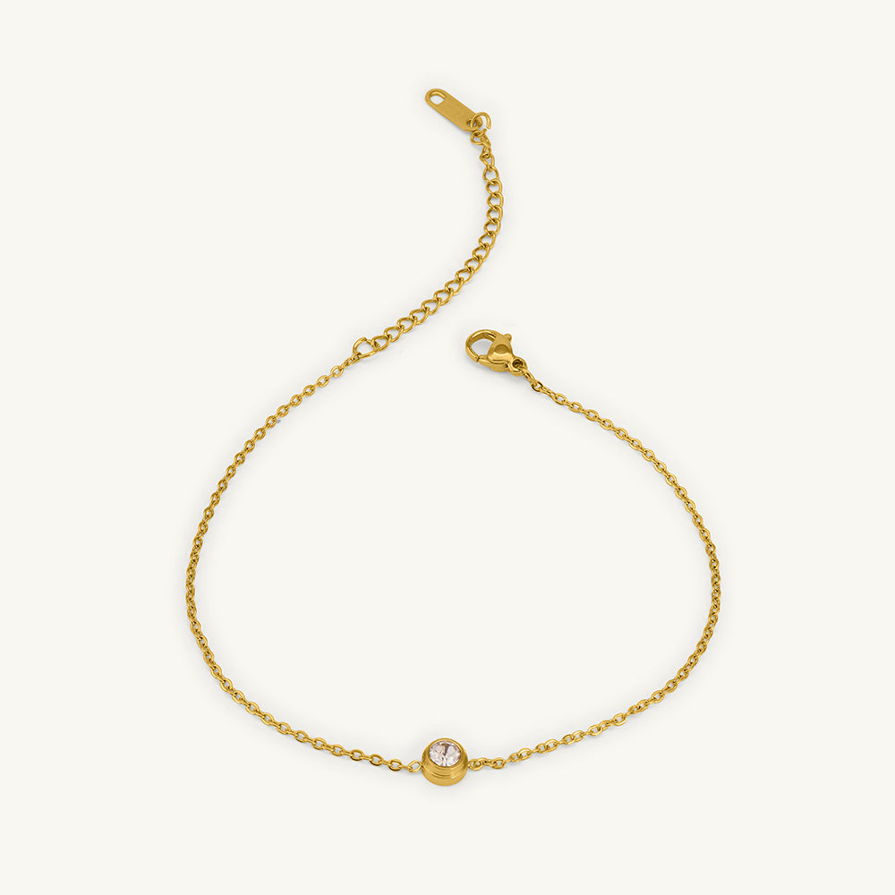 Dainty Diamond Anklet
