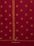 Classic Cashmina Shawl with Jaal Pattern in Maroon