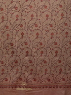 Elegant Cashmina Shawl with Jaal Pattern in Beige