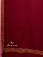 Classic Cashmina Shawl with Jama Pattern in Maroon