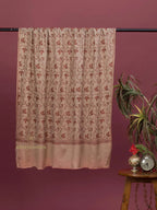 Classic Cashmina Shawl with Jaal Pattern in Beige