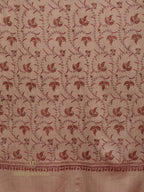 Classic Cashmina Shawl with Jaal Pattern in Beige