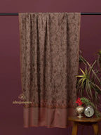Classic Cashmina Shawl with Jaal Pattern in Beige