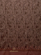 Classic Cashmina Shawl with Jaal Pattern in Beige