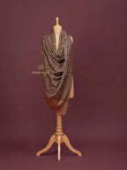 Classic Cashmina Shawl with Jaal Pattern in Beige