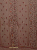 Classic Cashmina Shawl with Jaal Pattern in Beige